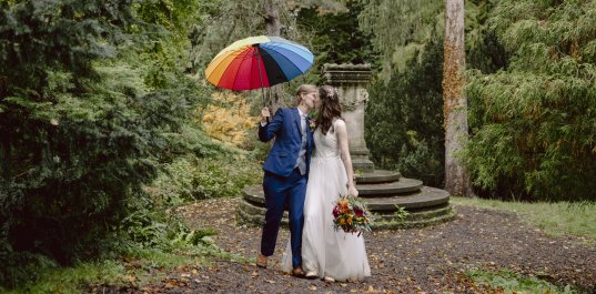 Wedding Couple in the Botanical Gardens, Rich Howman